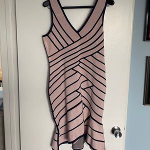 Guess bandage dress NWT XL pink & navy